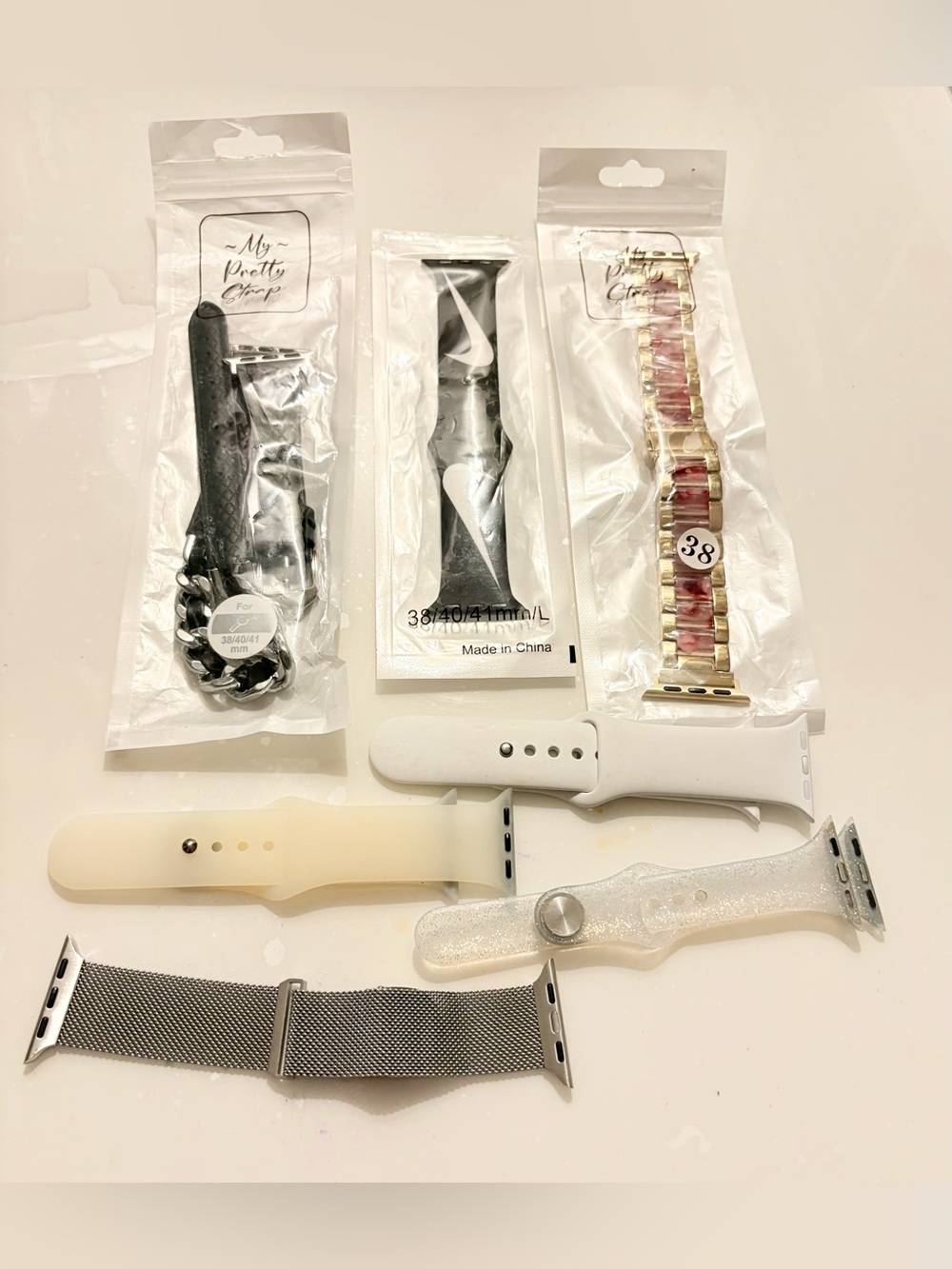 Bundle of 7 Interchangeable bands for 38/40/41mm smartphones